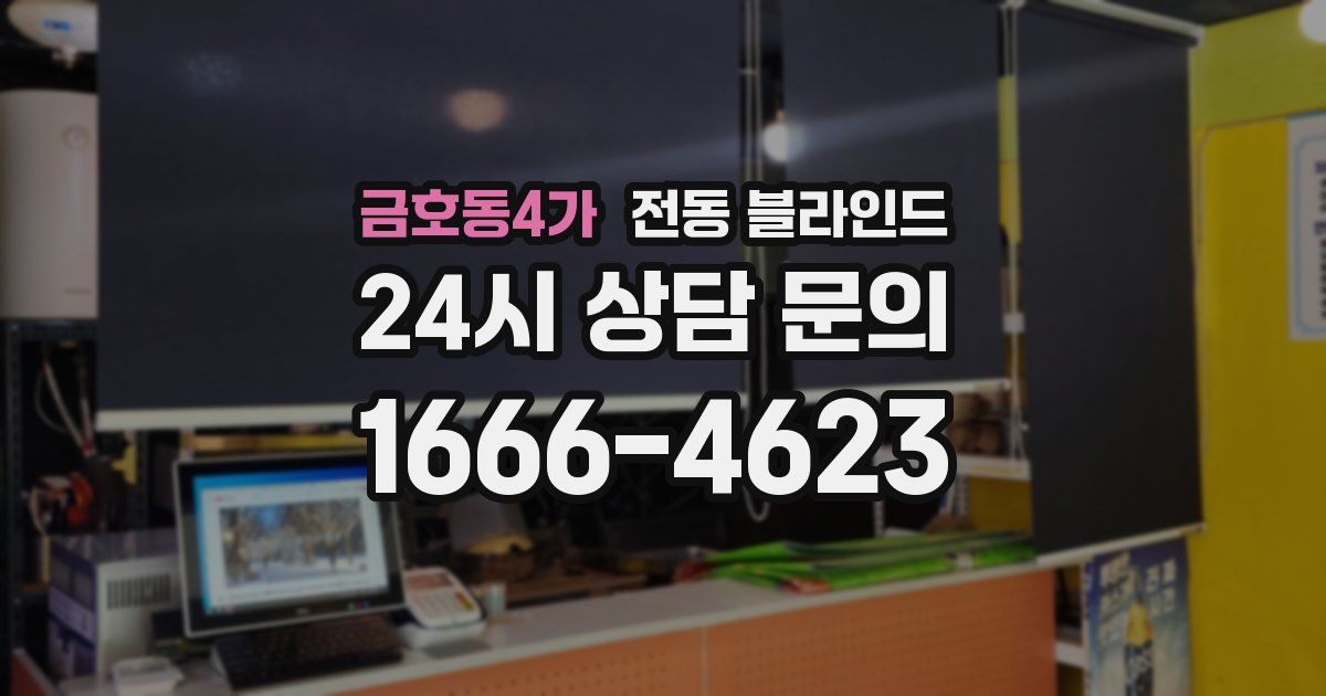 금호동4가 전동 블라인드