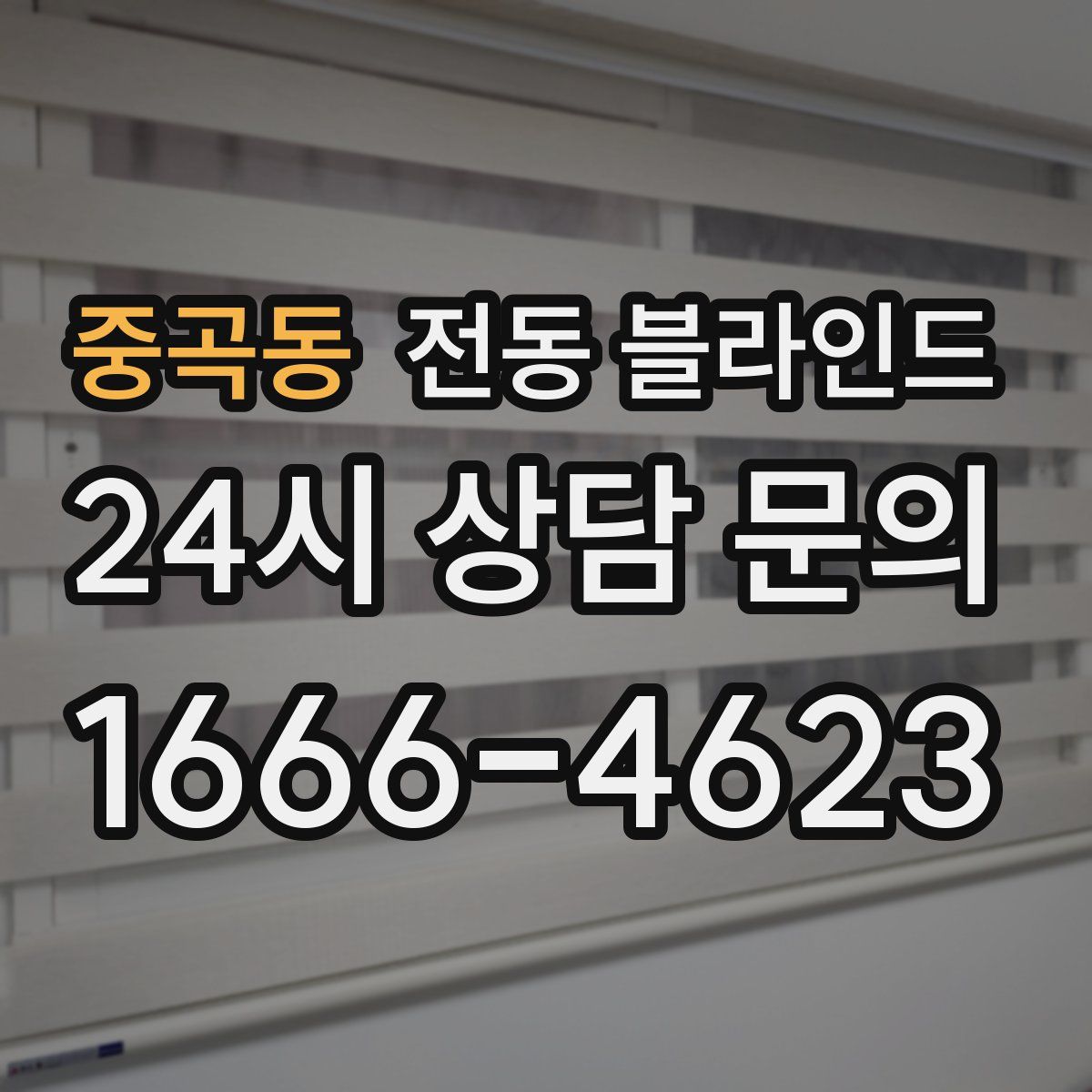 중곡동 전동 블라인드