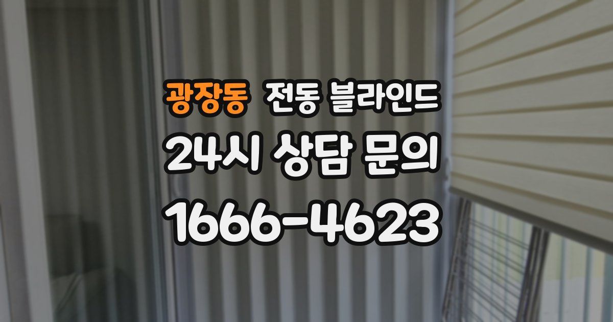 광장동 전동 블라인드