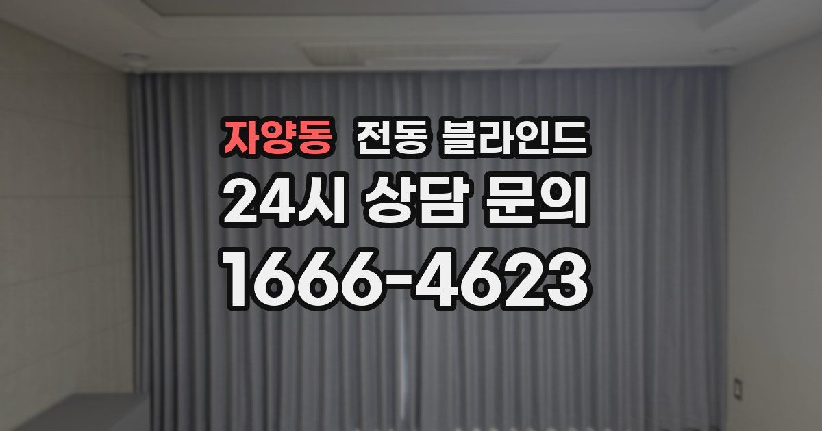 자양동 전동 블라인드