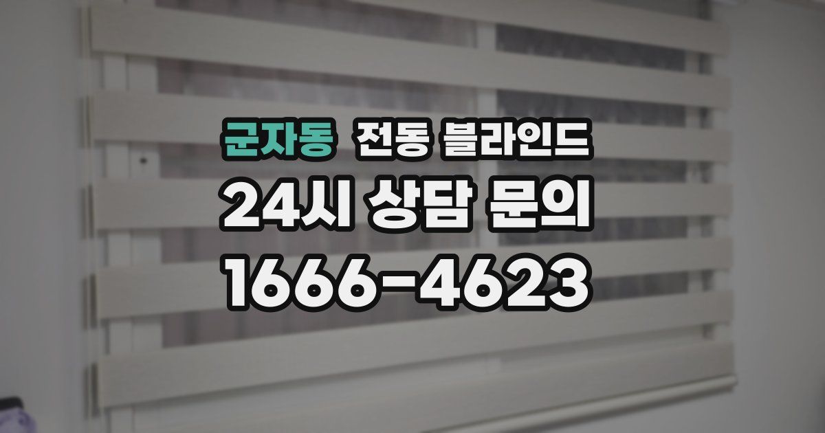 군자동 전동 블라인드