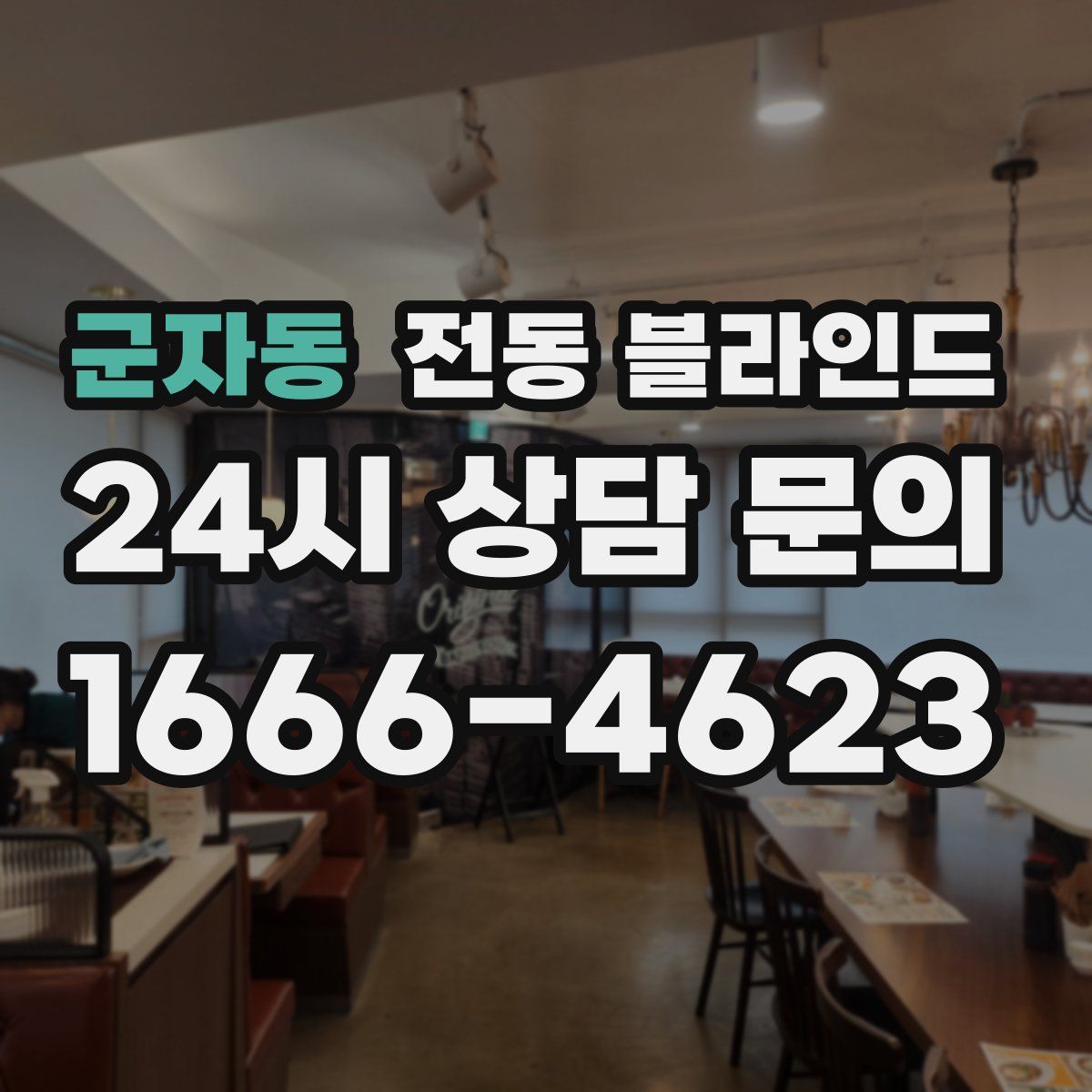 군자동 전동 블라인드