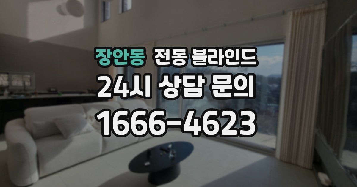 장안동 전동 블라인드