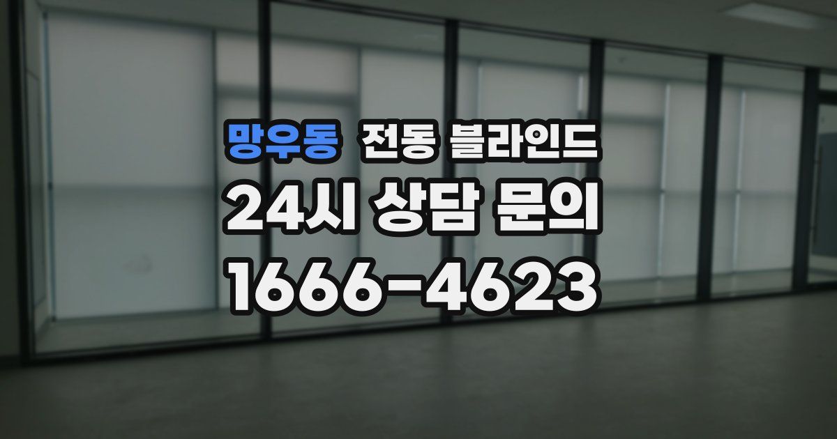 망우동 전동 블라인드