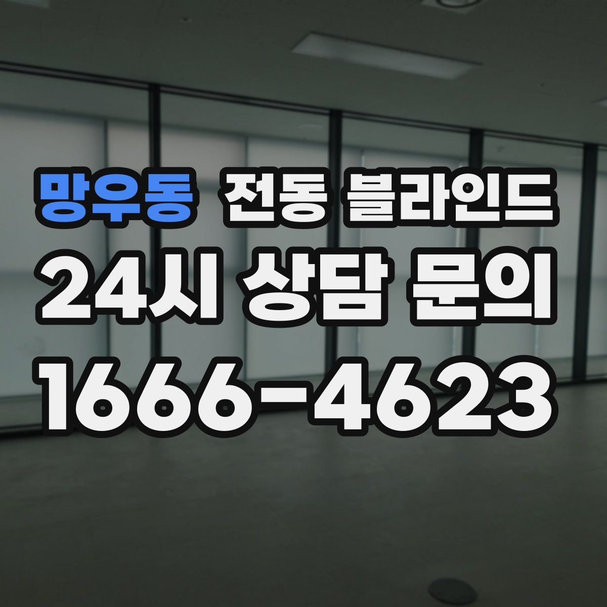 망우동 전동 블라인드