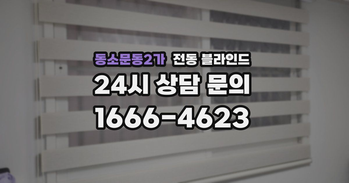 동소문동2가 전동 블라인드