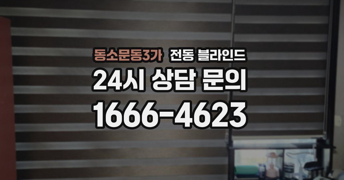 동소문동3가 전동 블라인드