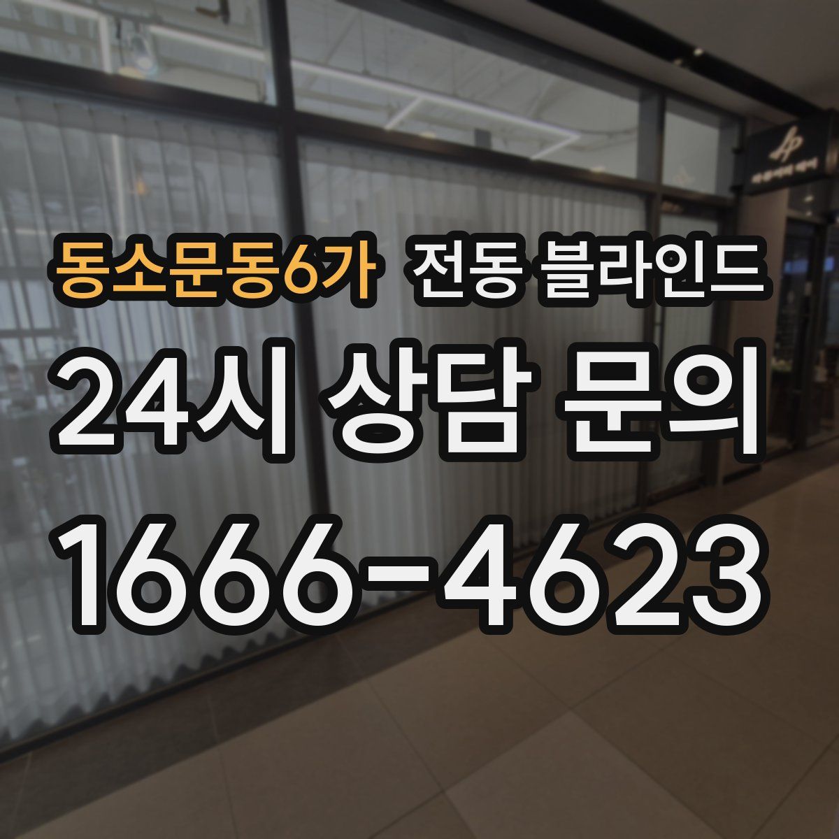 동소문동6가 전동 블라인드