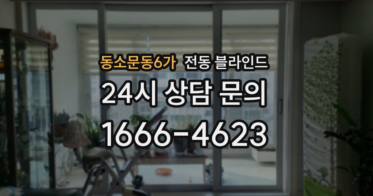 동소문동6가 전동 블라인드