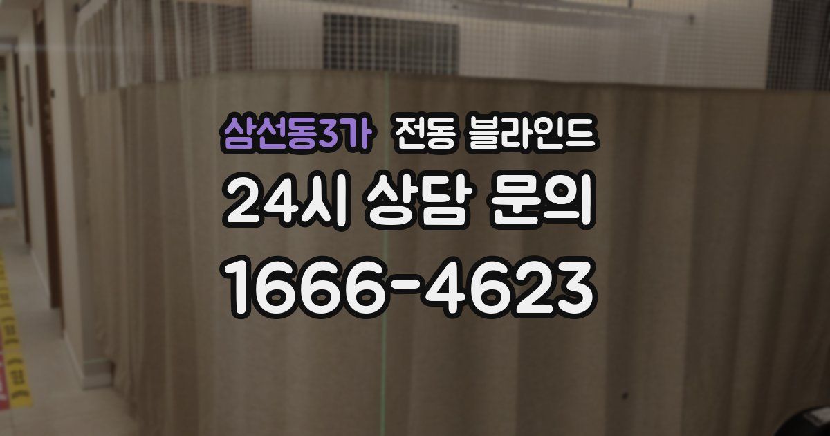 삼선동3가 전동 블라인드