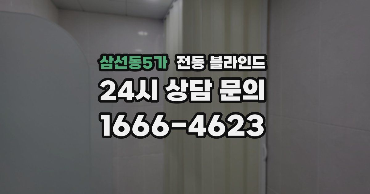 삼선동5가 전동 블라인드