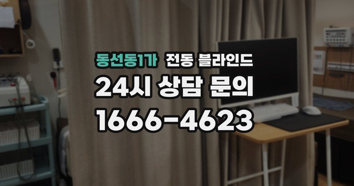 동선동1가 전동 블라인드