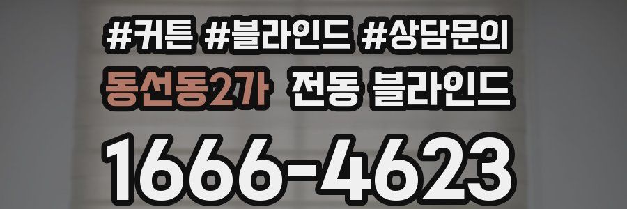 동선동2가 전동 블라인드