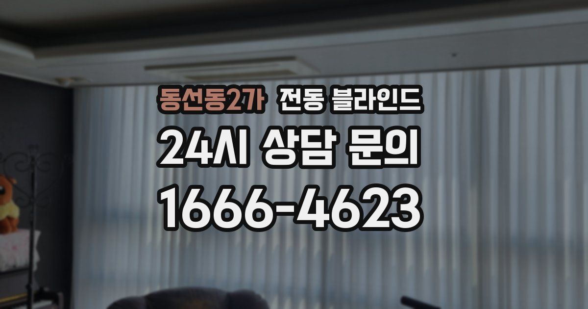 동선동2가 전동 블라인드