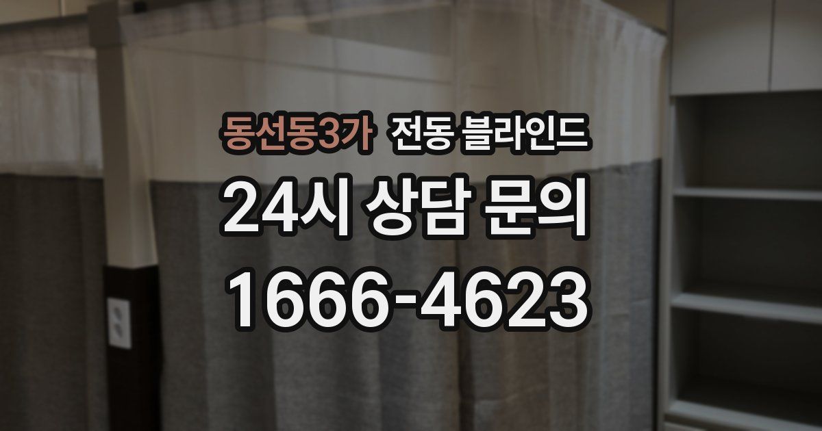 동선동3가 전동 블라인드