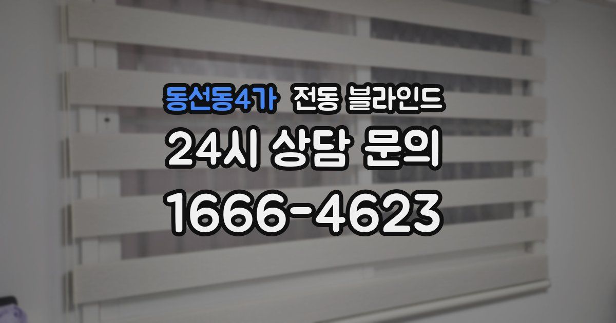 동선동4가 전동 블라인드