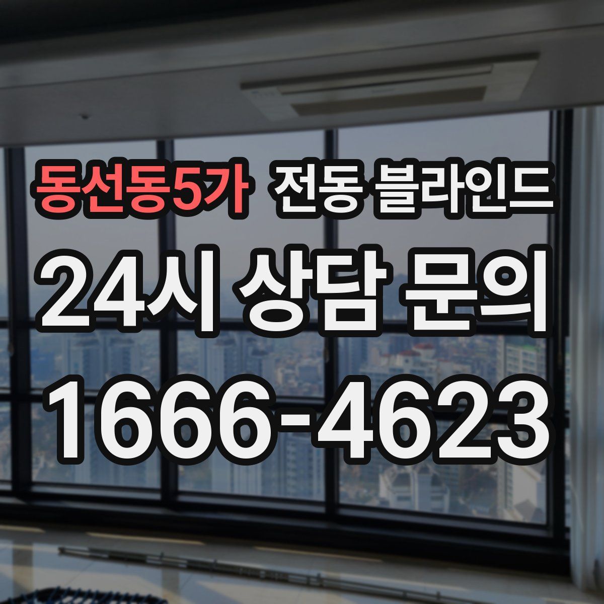 동선동5가 전동 블라인드