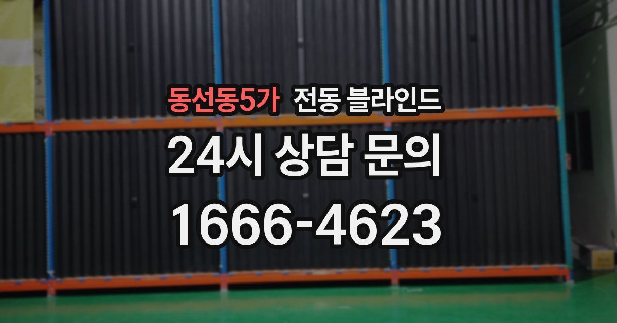 동선동5가 전동 블라인드