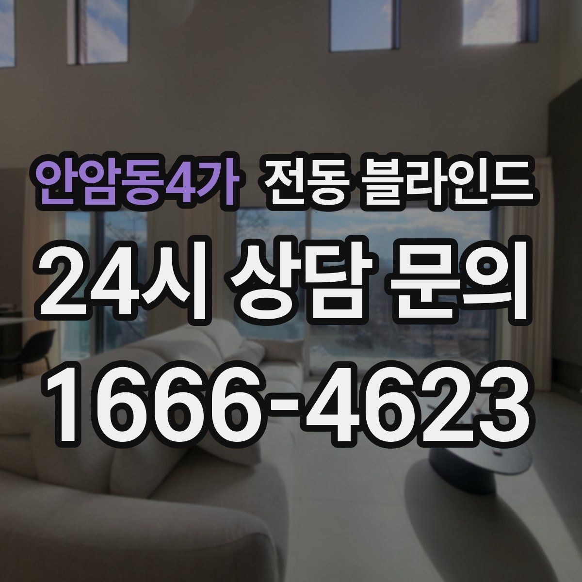 안암동4가 전동 블라인드