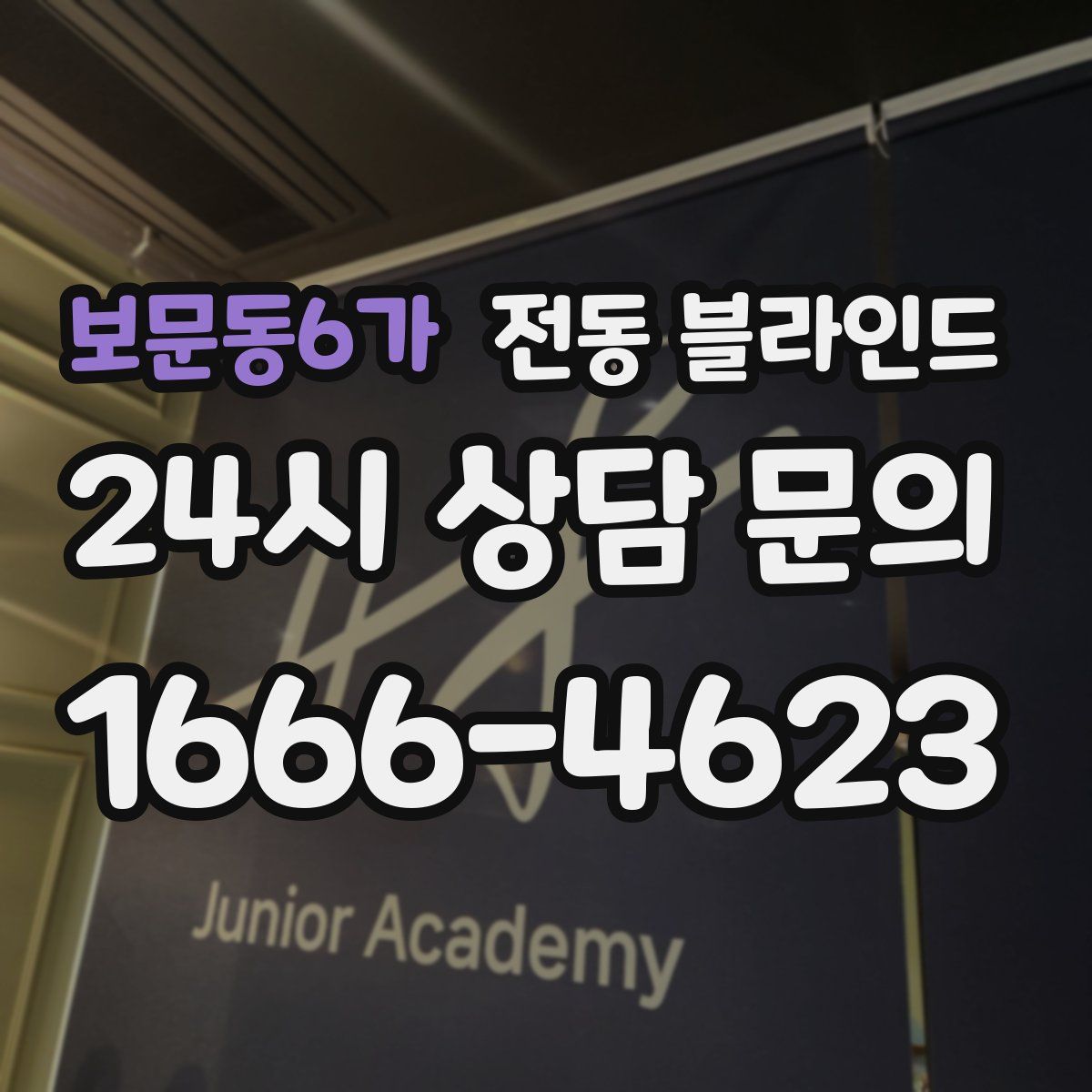 보문동6가 전동 블라인드