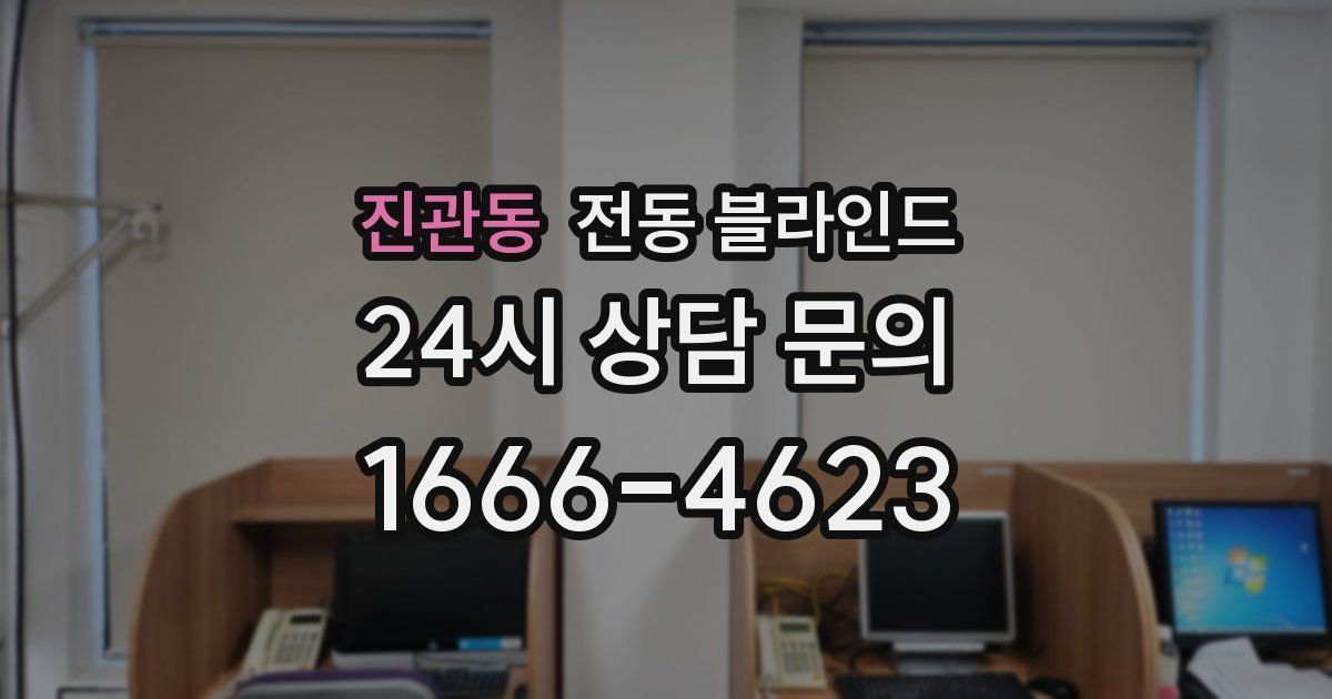 진관동 전동 블라인드