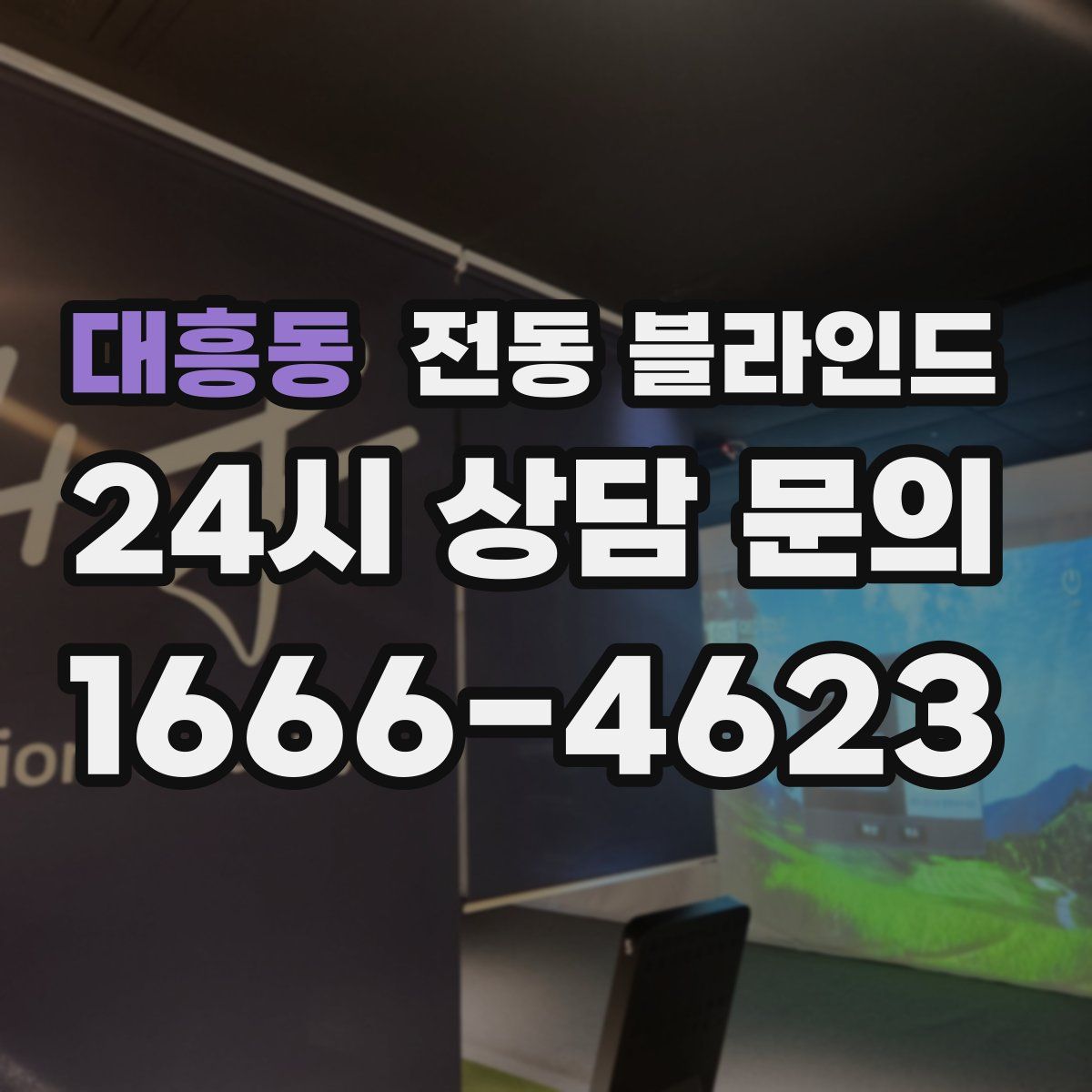 대흥동 전동 블라인드