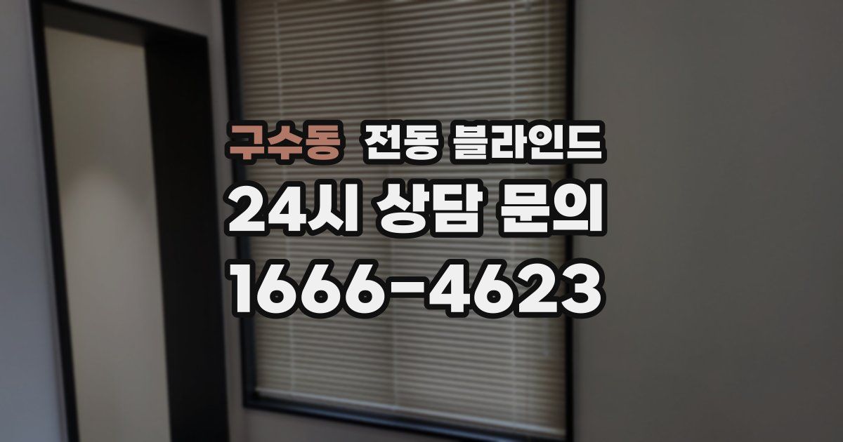 구수동 전동 블라인드