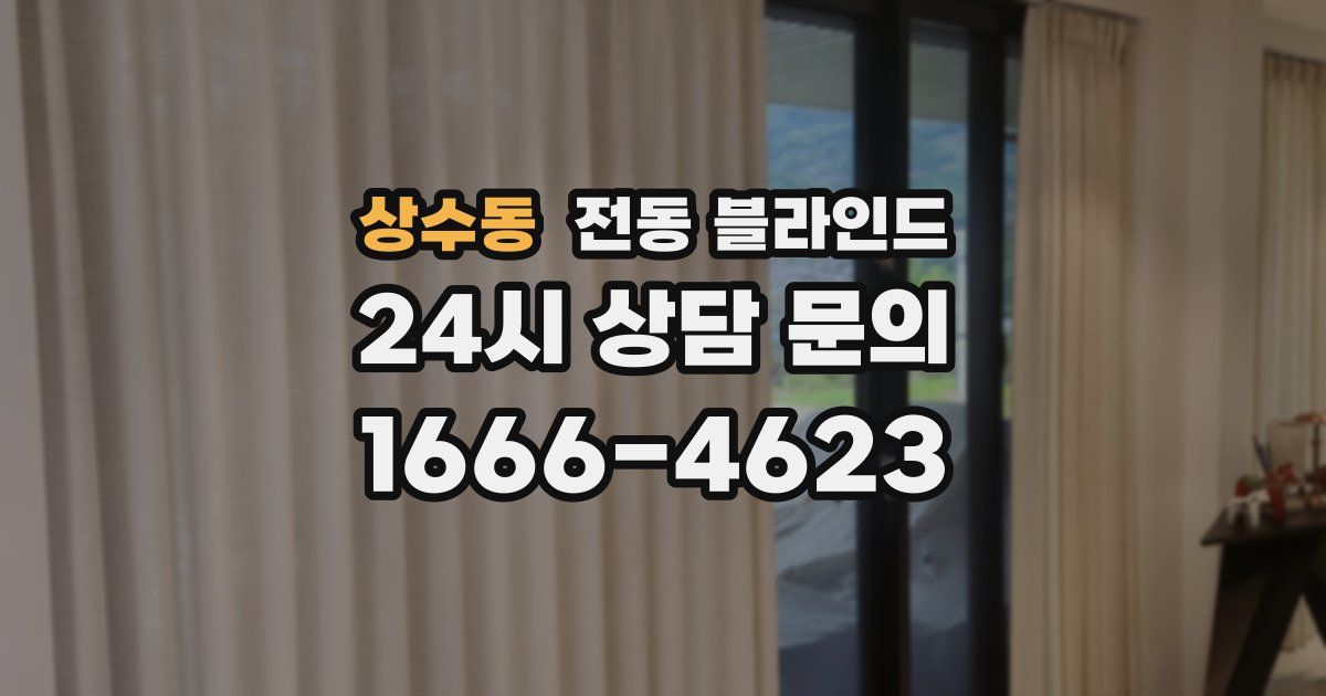상수동 전동 블라인드