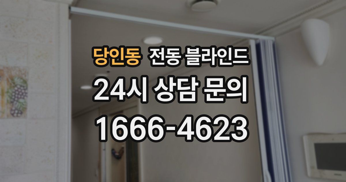 당인동 전동 블라인드