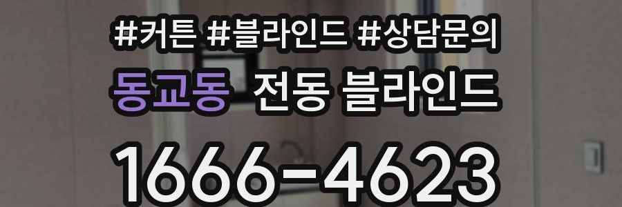 동교동 전동 블라인드