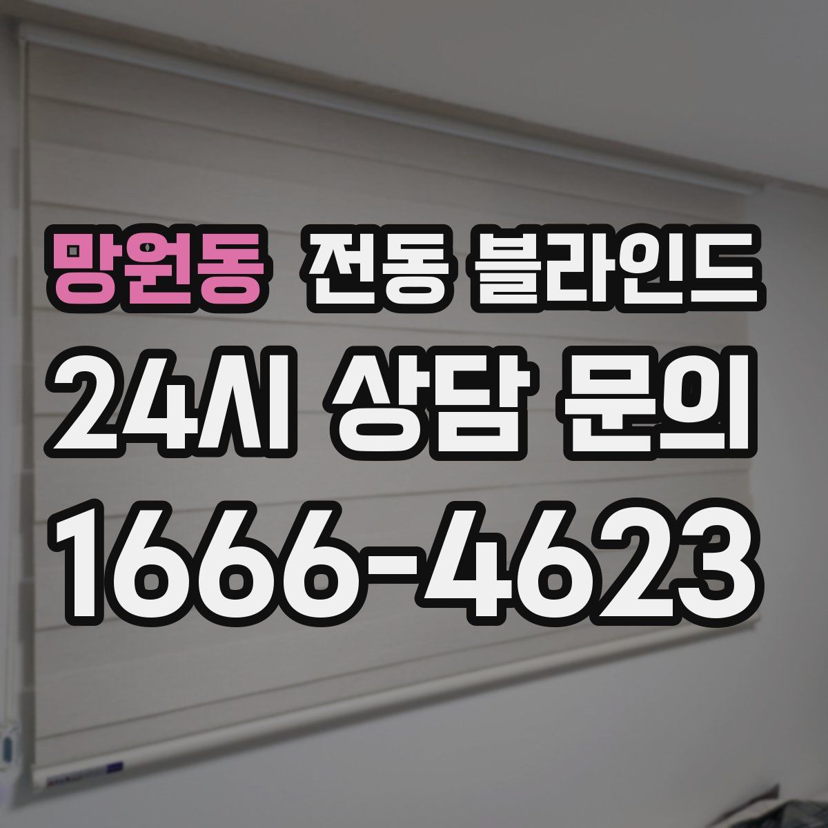 망원동 전동 블라인드