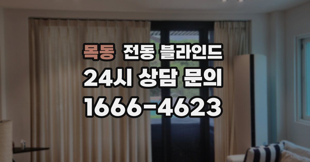 목동 전동 블라인드