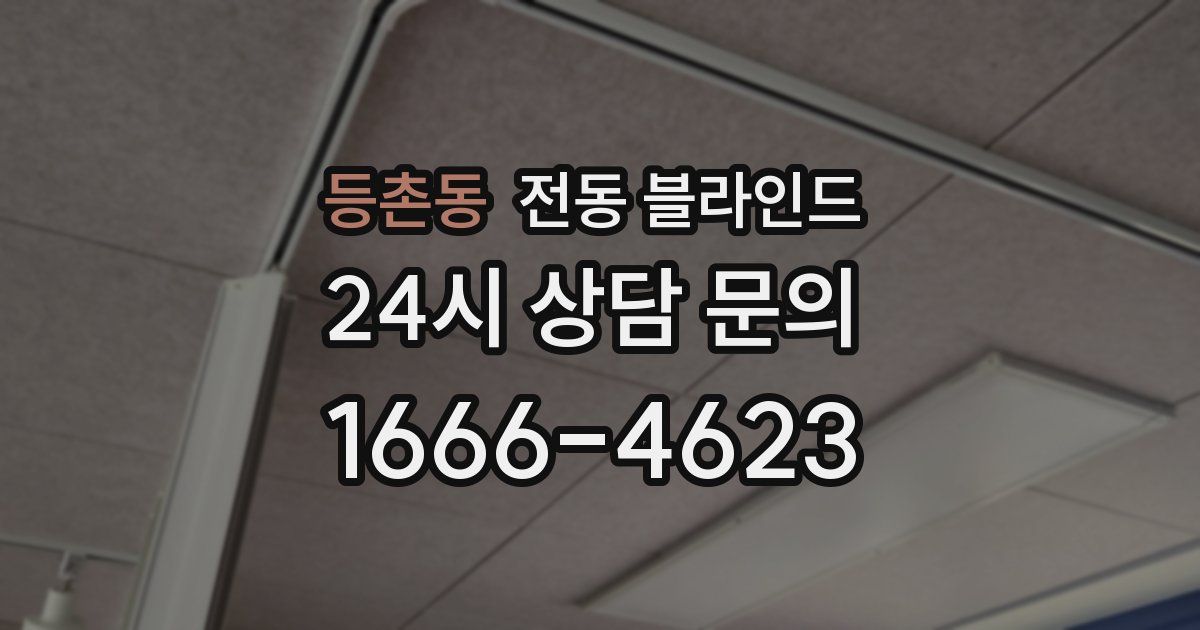 등촌동 전동 블라인드