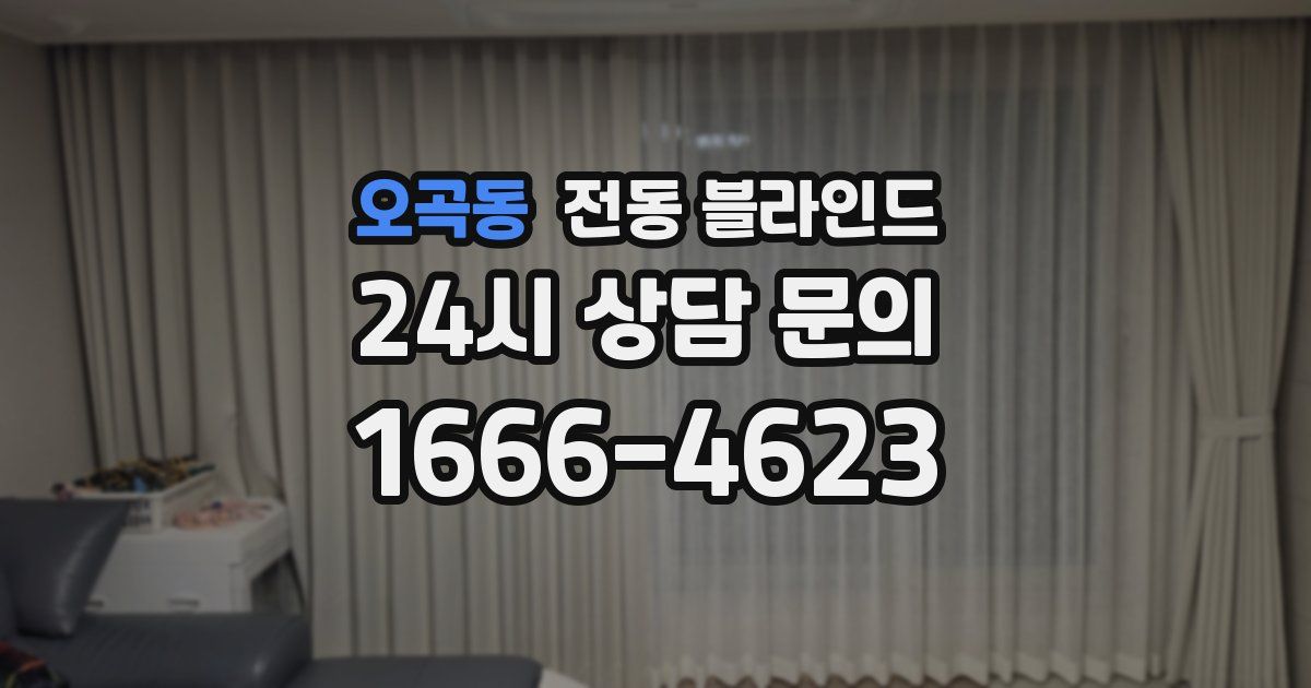 오곡동 전동 블라인드