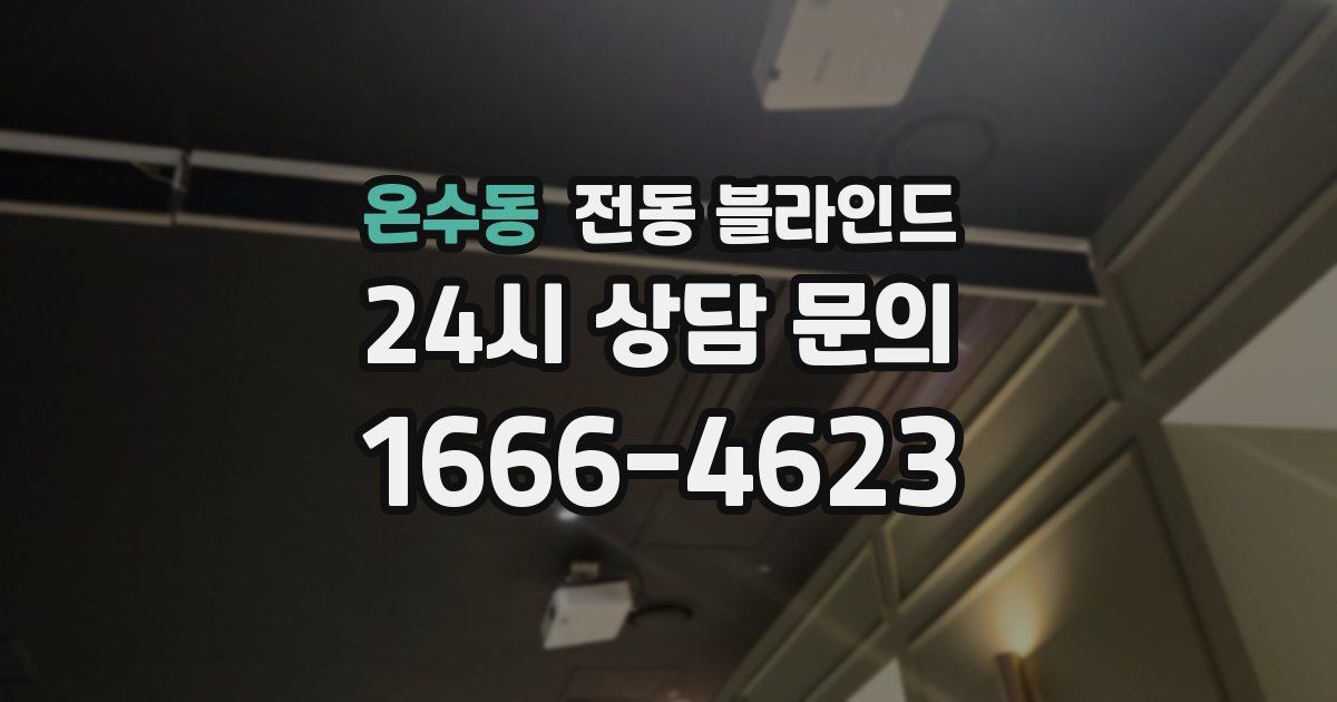 온수동 전동 블라인드
