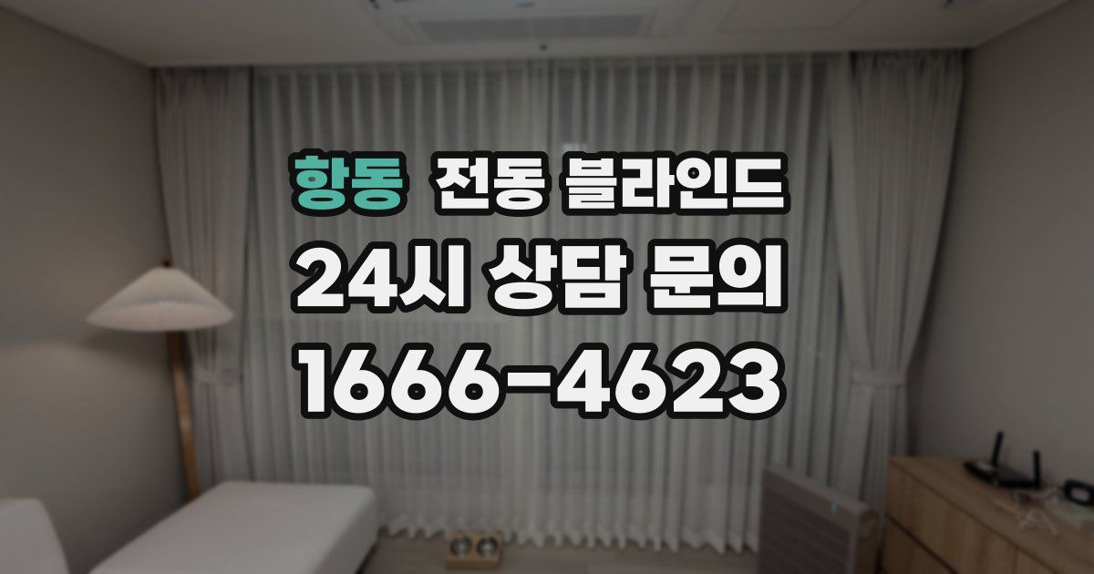 항동 전동 블라인드