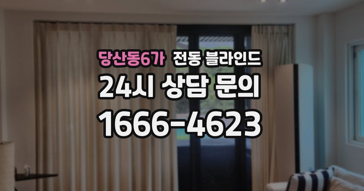 당산동6가 전동 블라인드