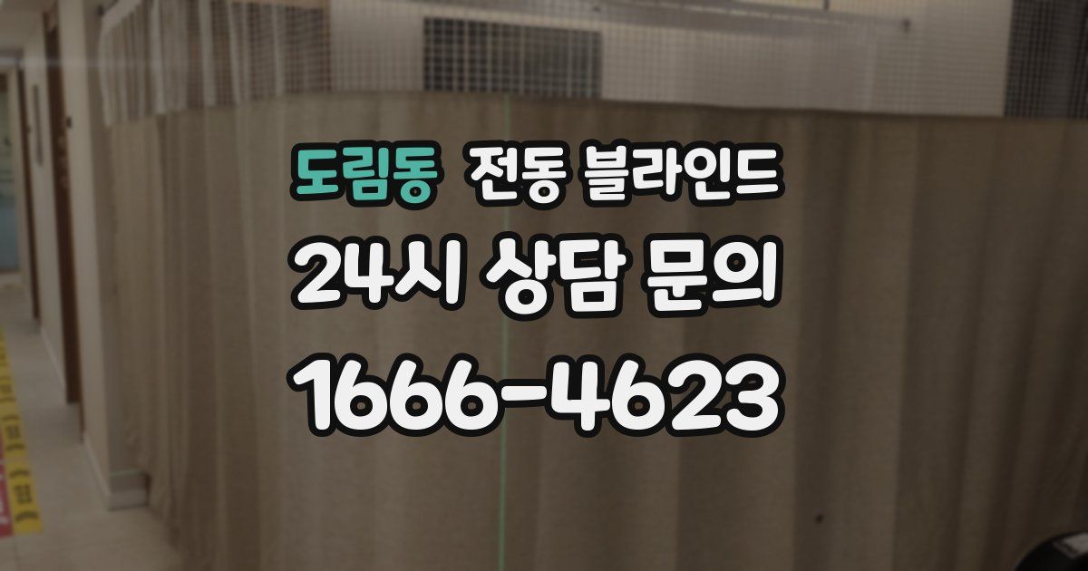 도림동 전동 블라인드