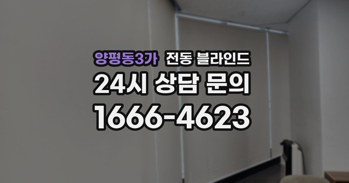 양평동3가 전동 블라인드