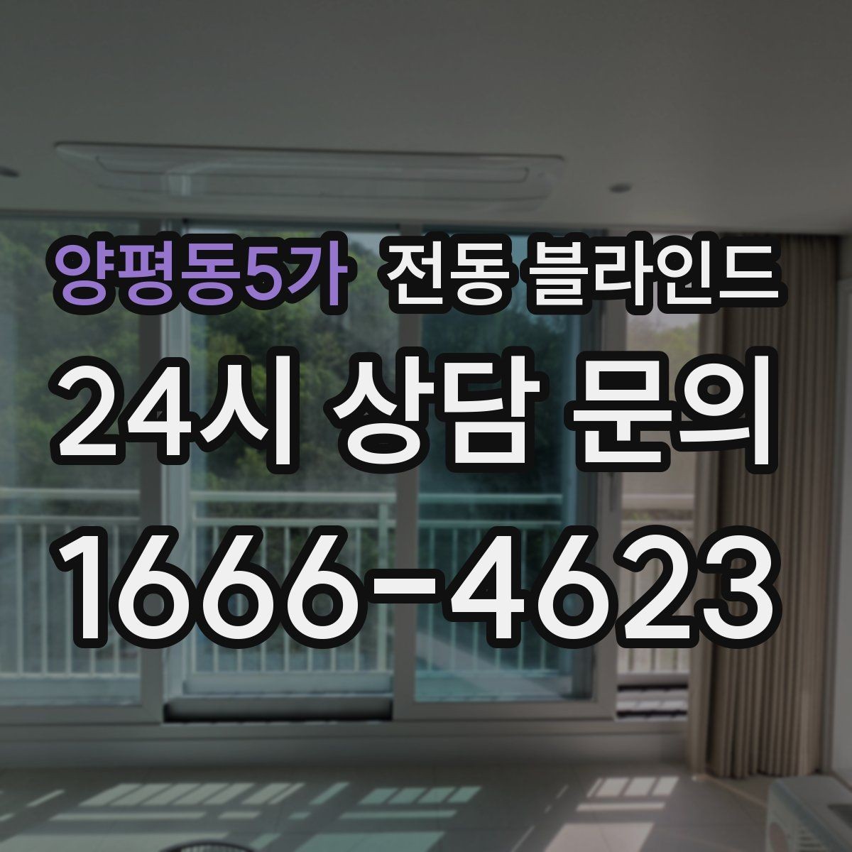 양평동5가 전동 블라인드 주문 전에 확인할 치수와 옵션