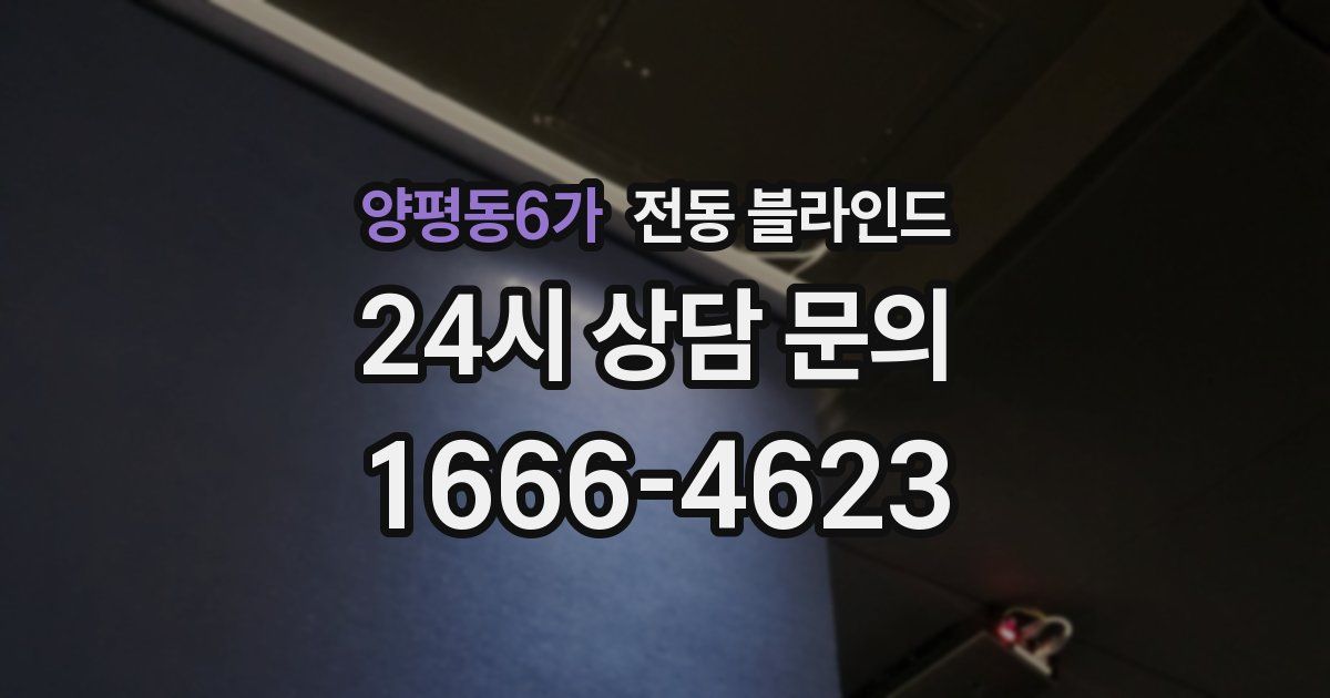 양평동6가 전동 블라인드