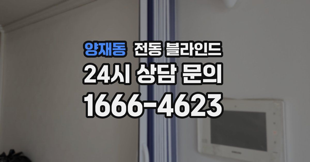 양재동 전동 블라인드