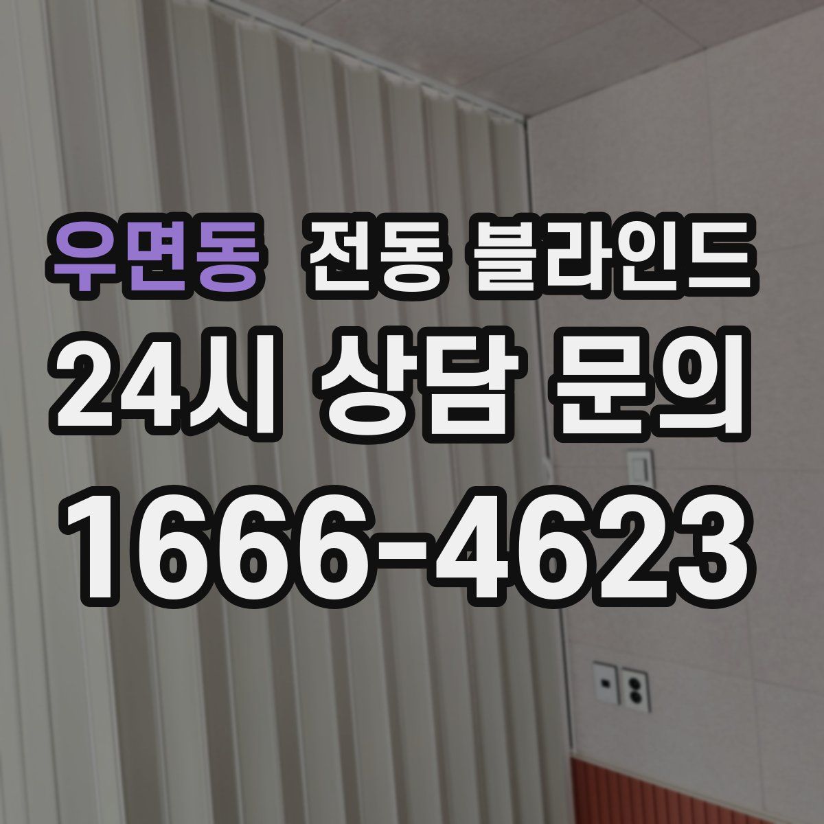 우면동 전동 블라인드