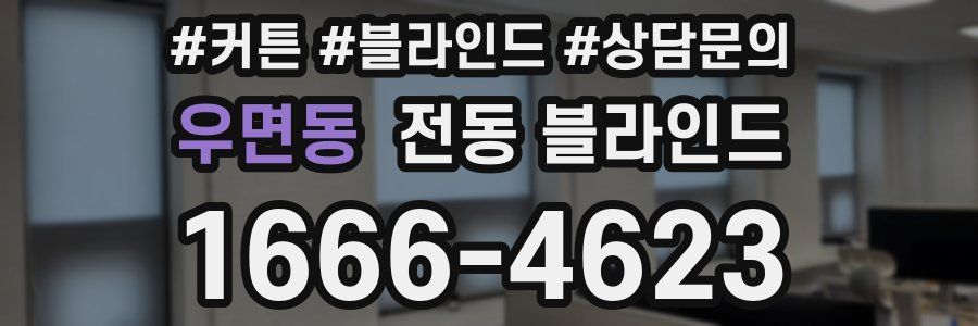우면동 전동 블라인드