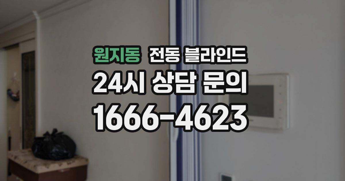 원지동 전동 블라인드