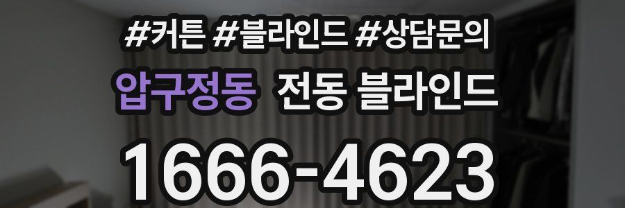압구정동 전동 블라인드
