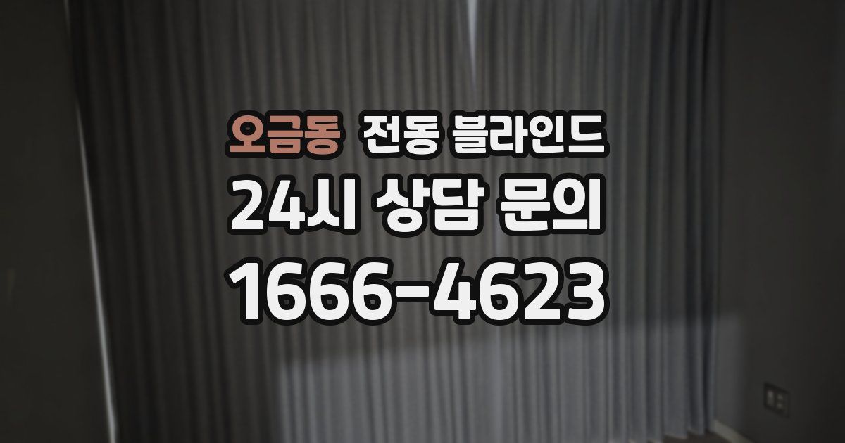 오금동 전동 블라인드