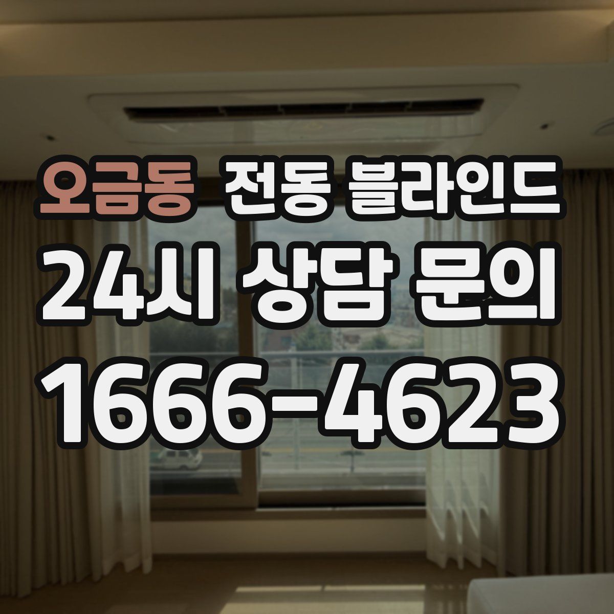 오금동 전동 블라인드
