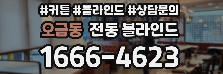 오금동 전동 블라인드
