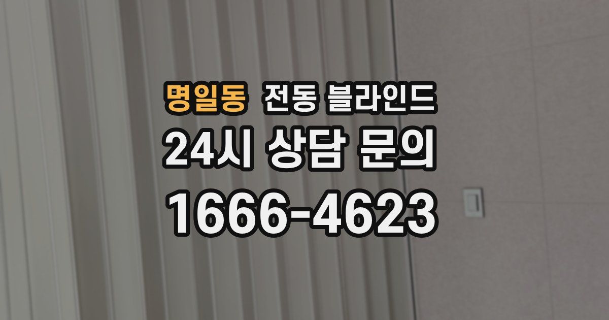 명일동 전동 블라인드